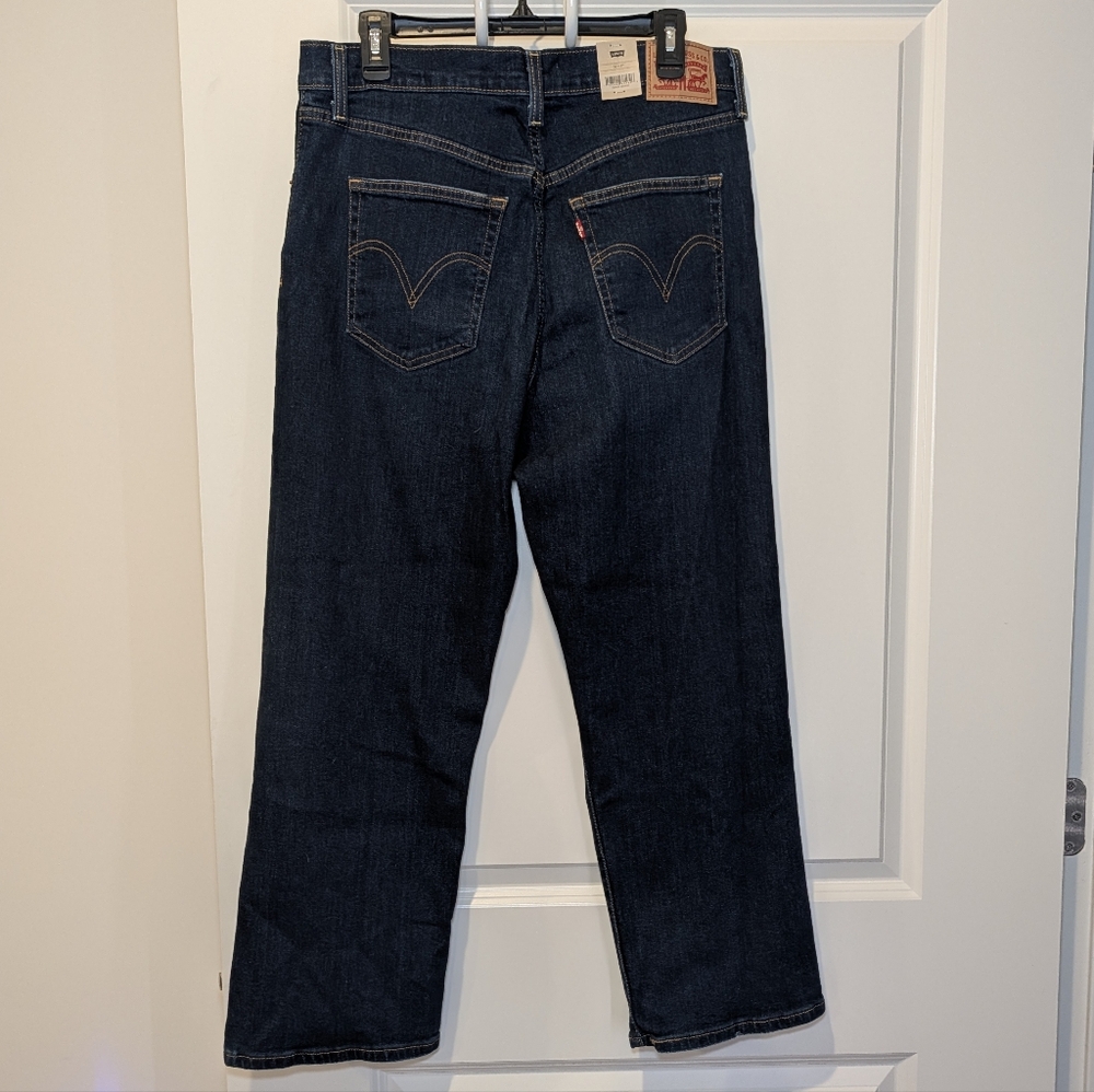 🎉 SALE 🎉 NWT Levi's Women's Ribcage Dark Blue Straight Leg Ankle Jeans - Picture 6 of 7